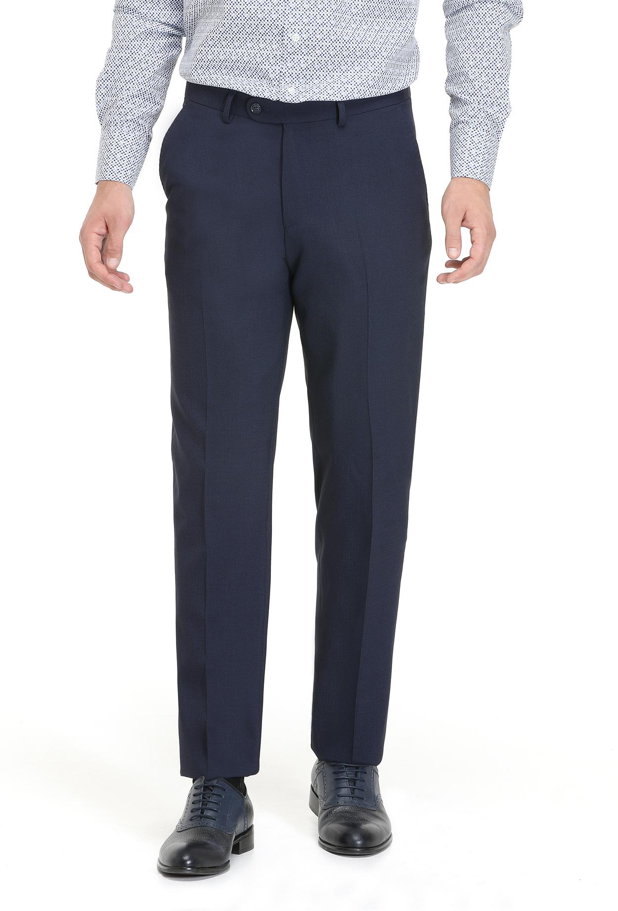 Ds Damat Slim Fit Koyu Lacivert Kaz Ayağı Kumaş Pantolon