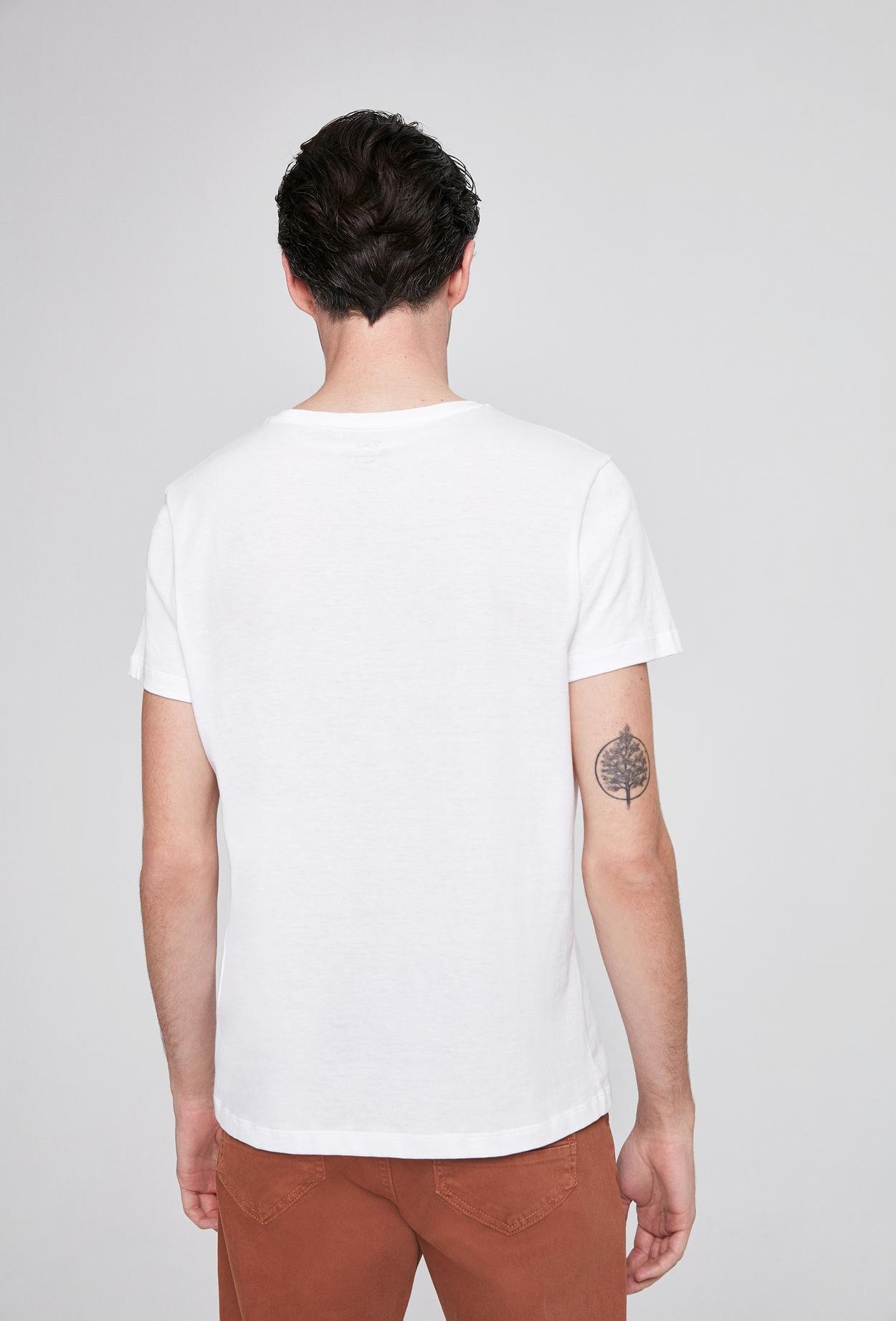 Twn Slim Fit Beyaz Düz T-Shirt