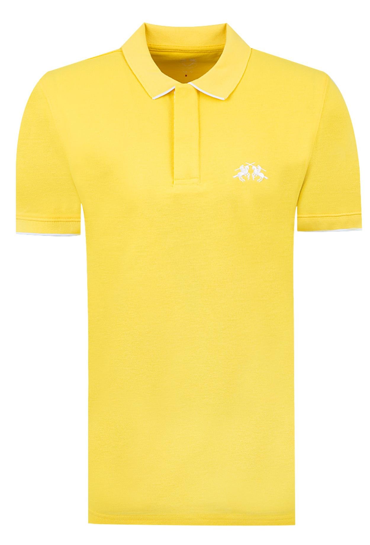 Ds Damat Slim Fit Sarı Pike Dokulu T-Shirt