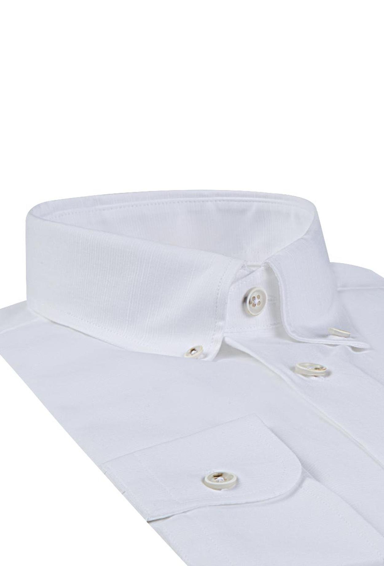 Ds Damat Regular Fit Beyaz Gömlek
