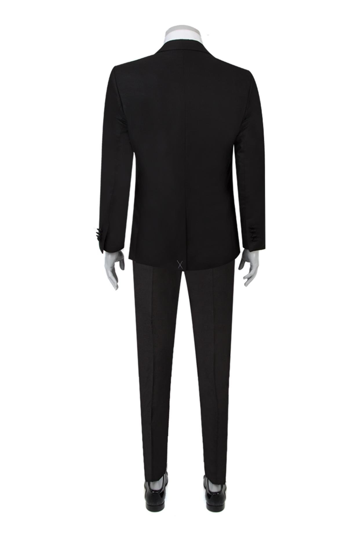 Twn Slim Fit Siyah Damatlık & Smokin Yelekli Takim Elbise