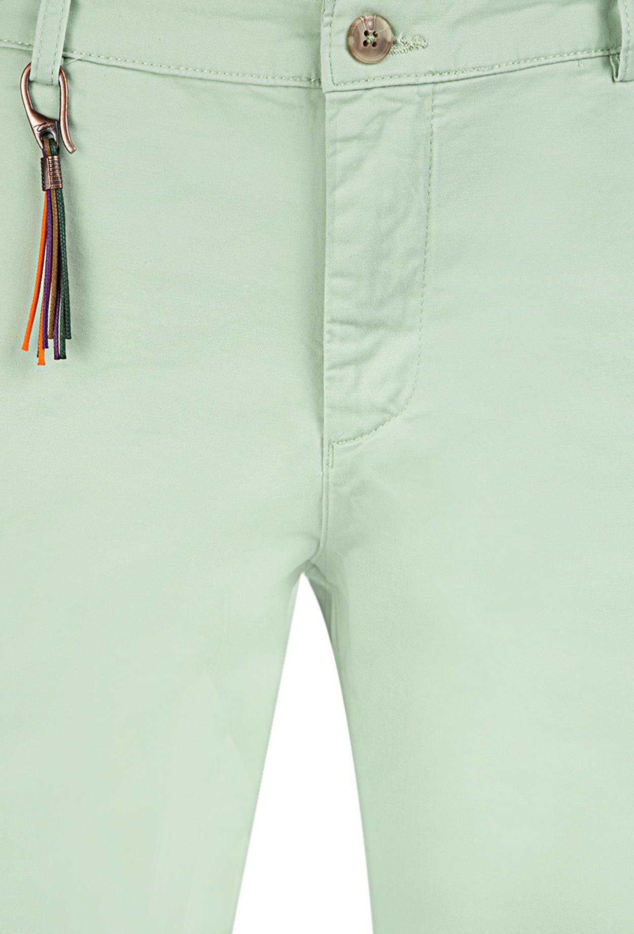 Twn Slim Fit Yeşil Desenli Chino Pantolon