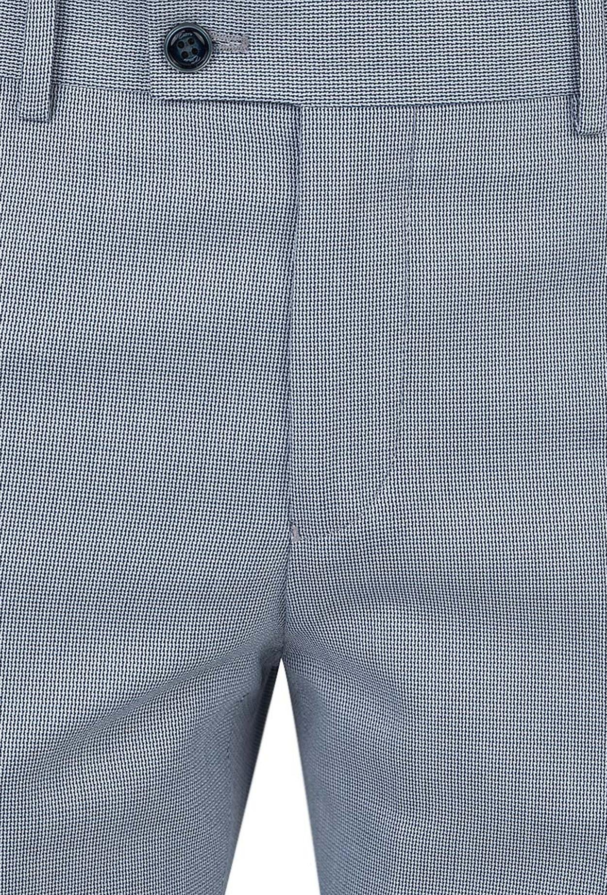 Twn Mavi Armürlü Kumaş Pantolon