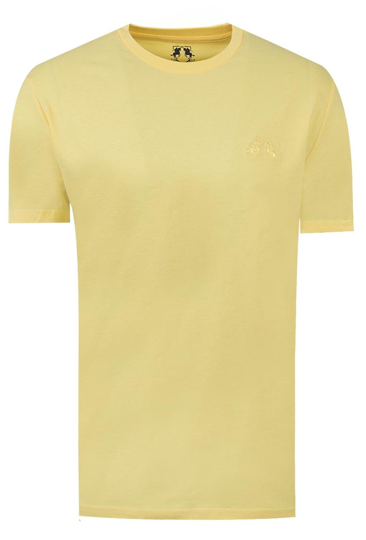 Ds Damat Regular Fit Sarı Düz T-Shirt