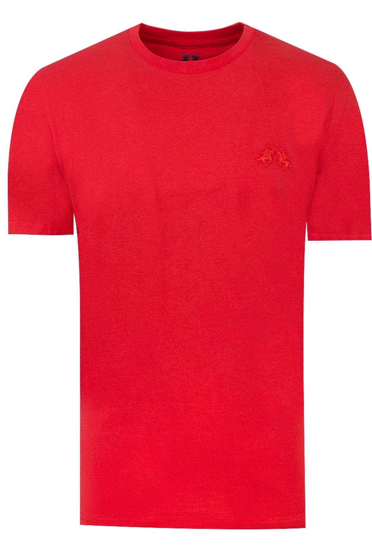 Ds Damat Regular Fit Kırmızı Düz T-Shirt