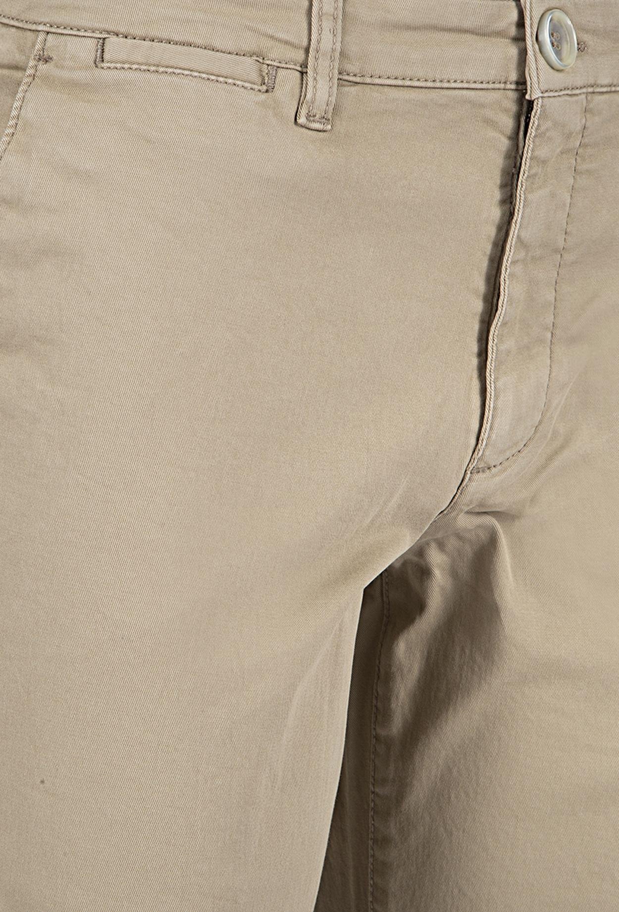 Ds Damat P 11+Pilesiz Klasik Kumaş Pantolon+Çift Fileto Düğmeli Bej Düz Chino Pantolon