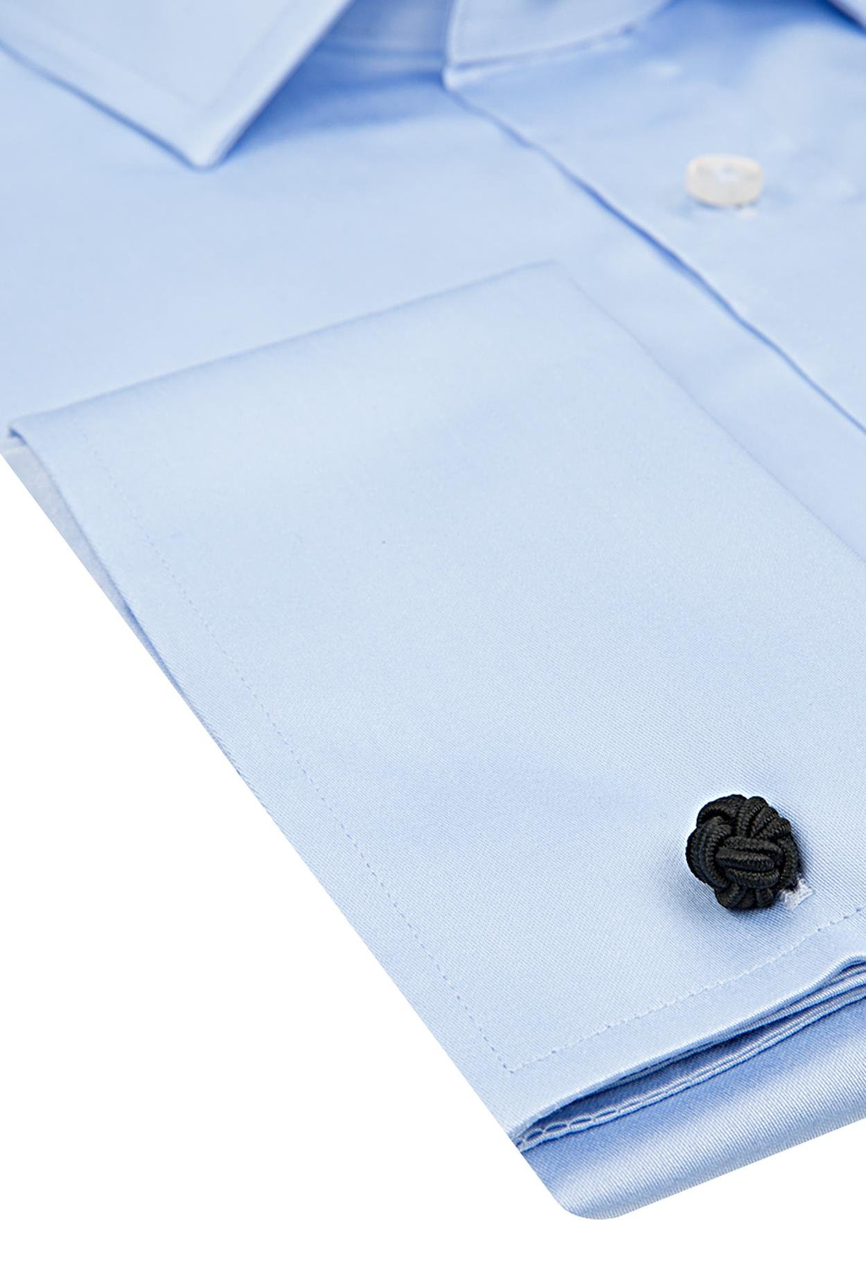 Ds Damat Slim Fit Mavi Düz Nano Care Gömlek