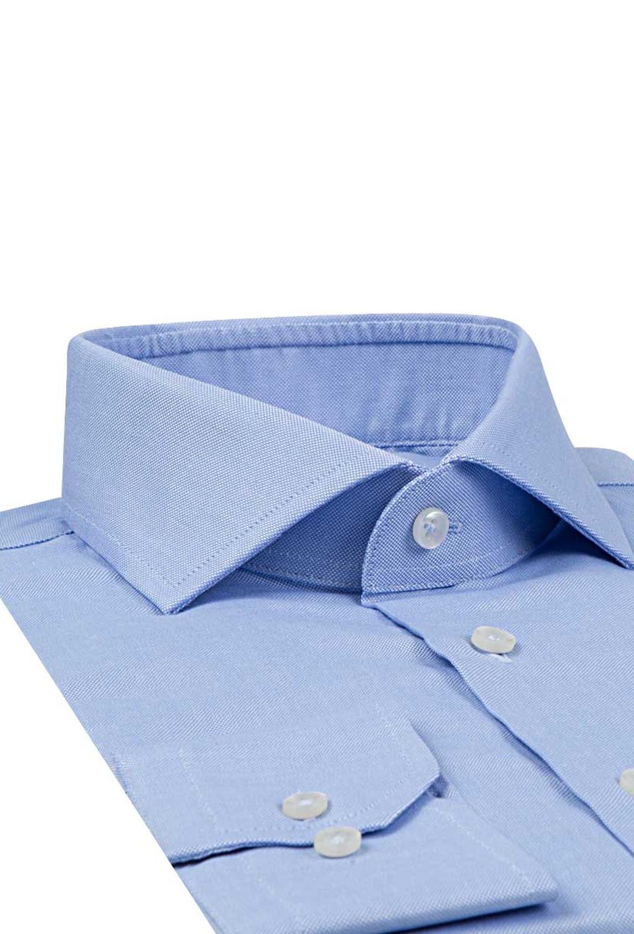 Ds Damat Slim Fit Açık Mavi Oxford %100 Pamuk Gömlek