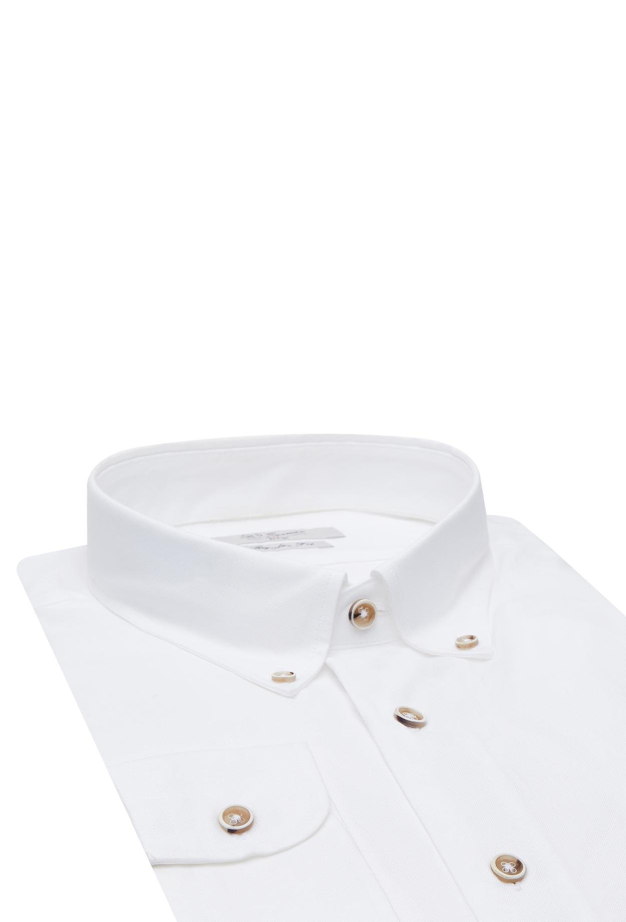 Ds Damat Regular Fit Beyaz Oxford Gömlek