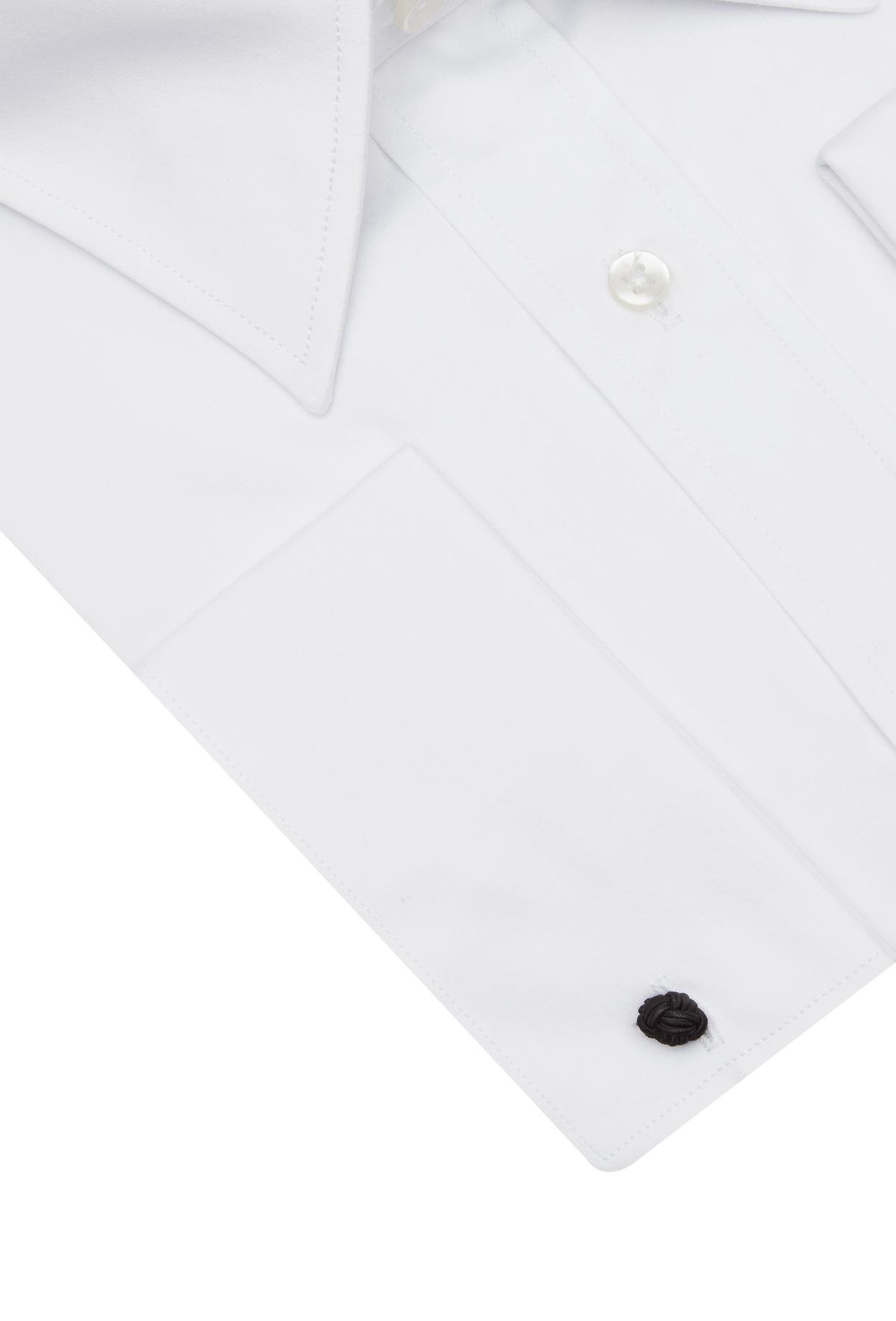 Ds Damat Slim Fit Beyaz Düz Nano Care Gömlek