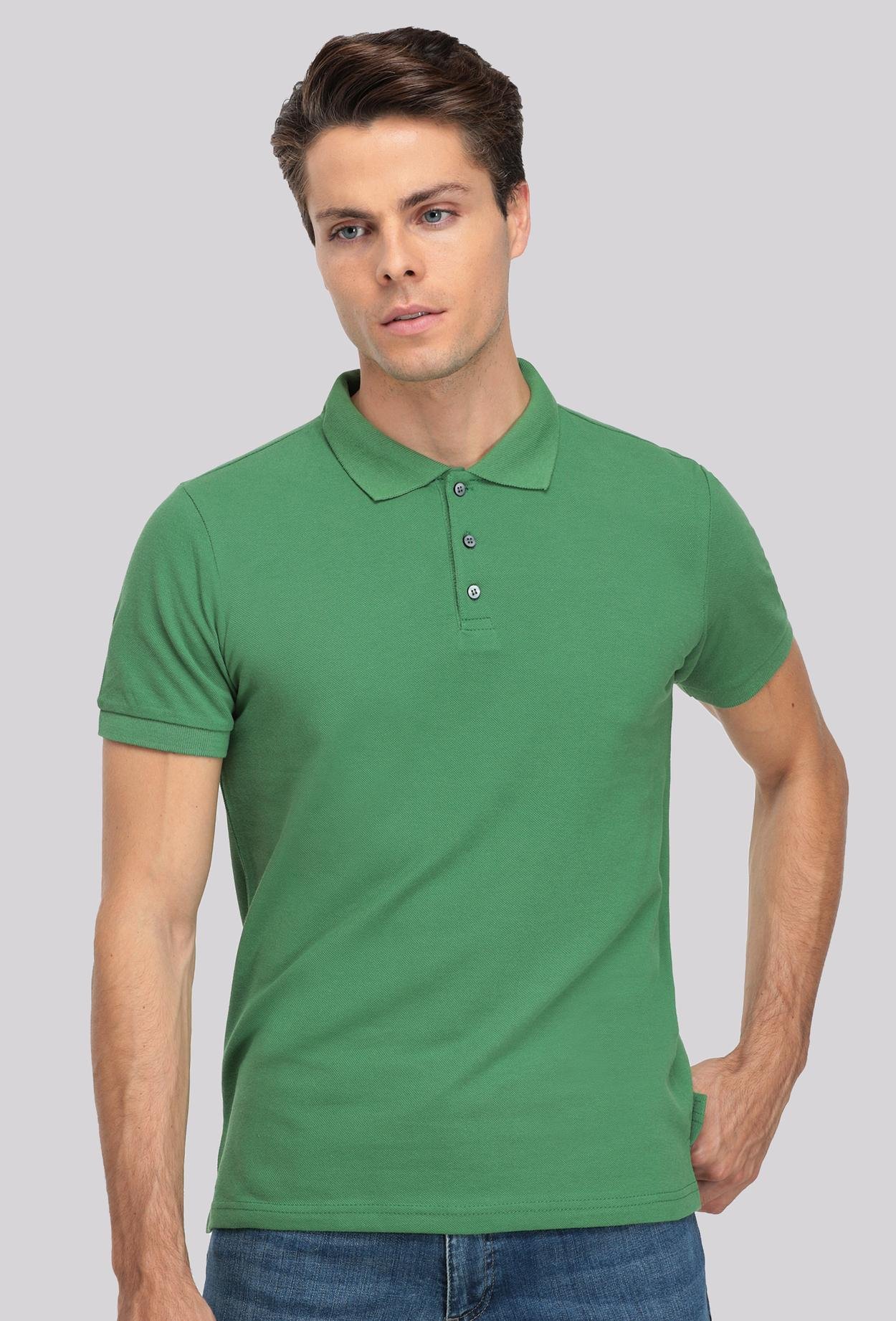 Ds Damat Regular Fit Yeşil %100 Pamuk T-Shirt