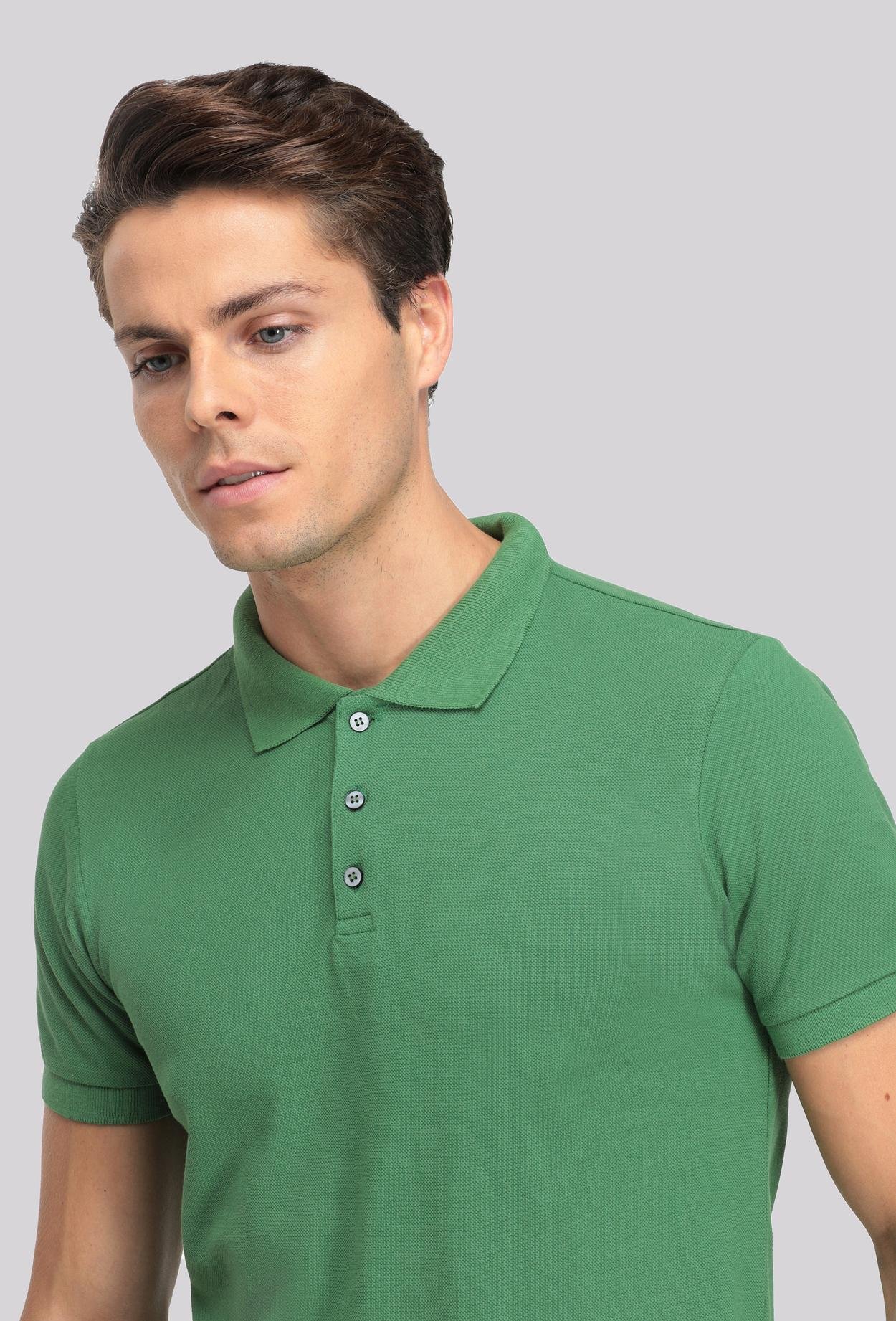 Ds Damat Regular Fit Yeşil %100 Pamuk T-Shirt