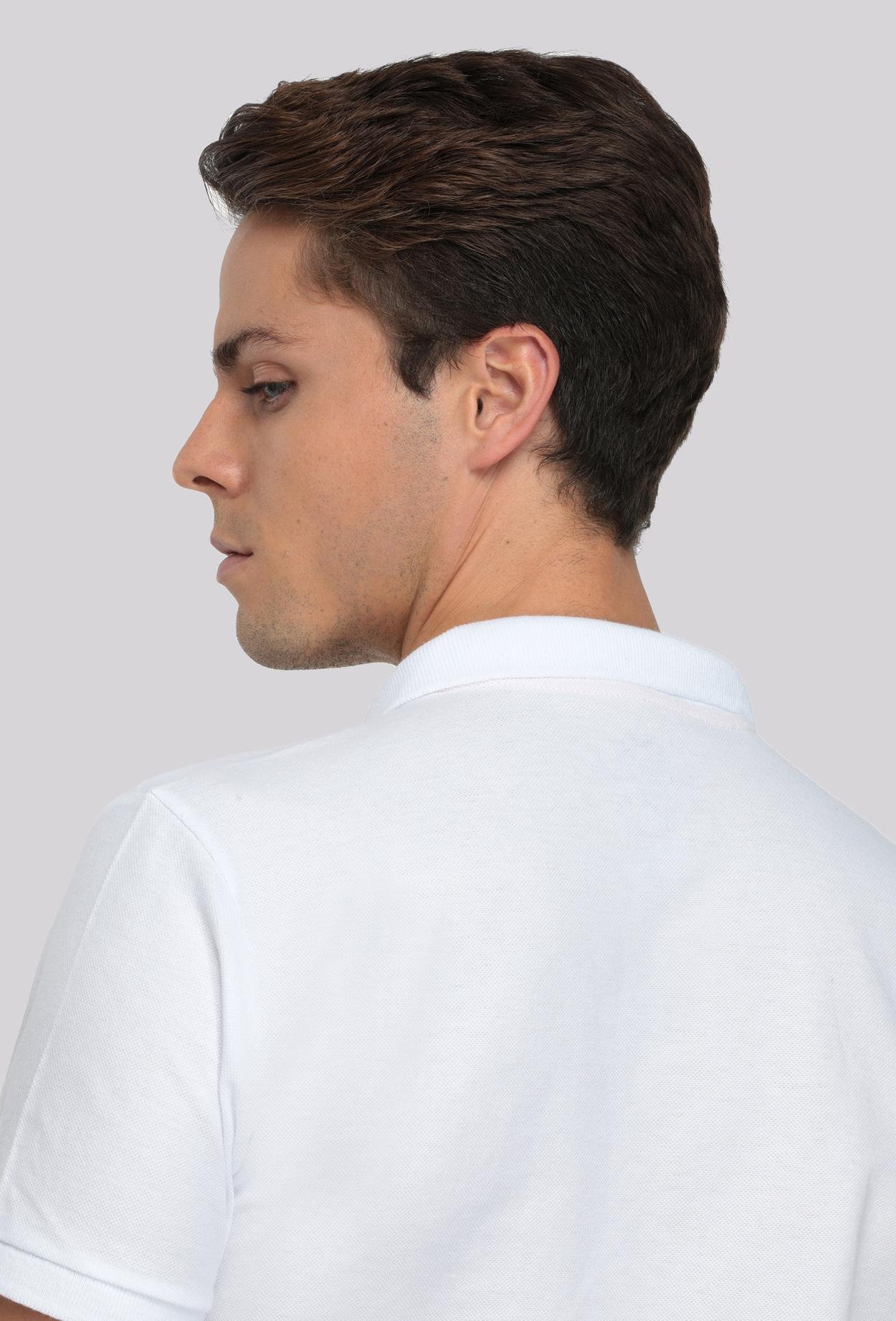 Ds Damat Regular Fit Beyaz %100 Pamuk T-Shirt