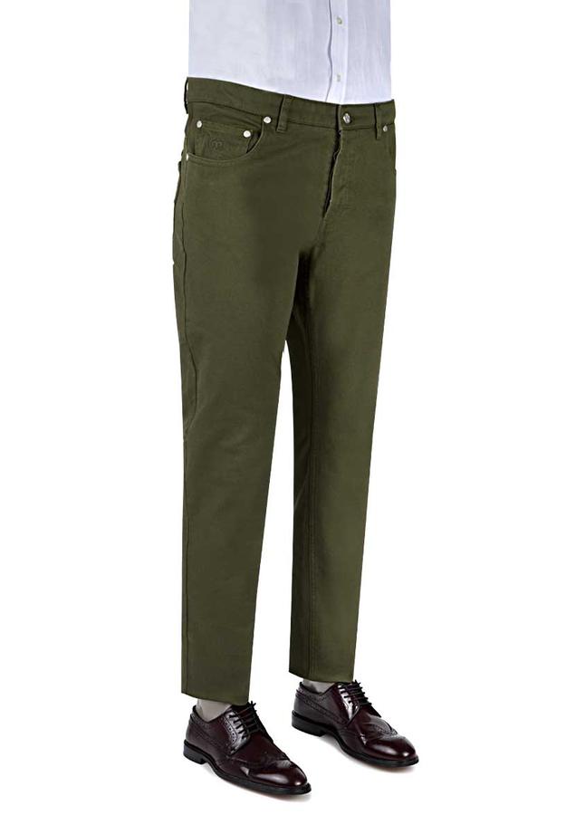 Damat Slim Fit Haki Kumaş Pantolon - 8681649360445 | Damat Tween