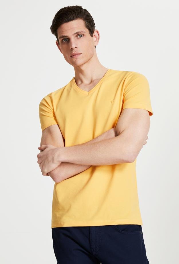 Tween Sarı Baskılı Baskılı T-Shirt - 8682364807017 | Damat Tween