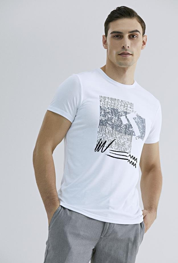Tween Beyaz Baskılı T-Shirt - 8681649858102 | Damat Tween