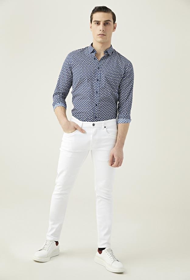 Tween Super Slim Fit Beyaz Denim Pantolon - 8682364636853 | Damat Tween