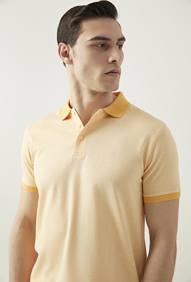 Damat Sarı %100 Pamuk T-Shirt - 8681649452546 | Damat Tween
