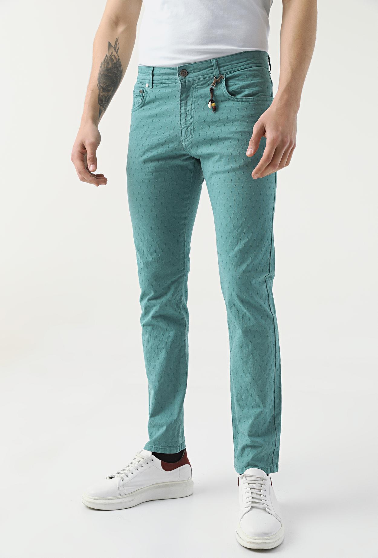 Ds Damat Turkuaz Chino Pantolon