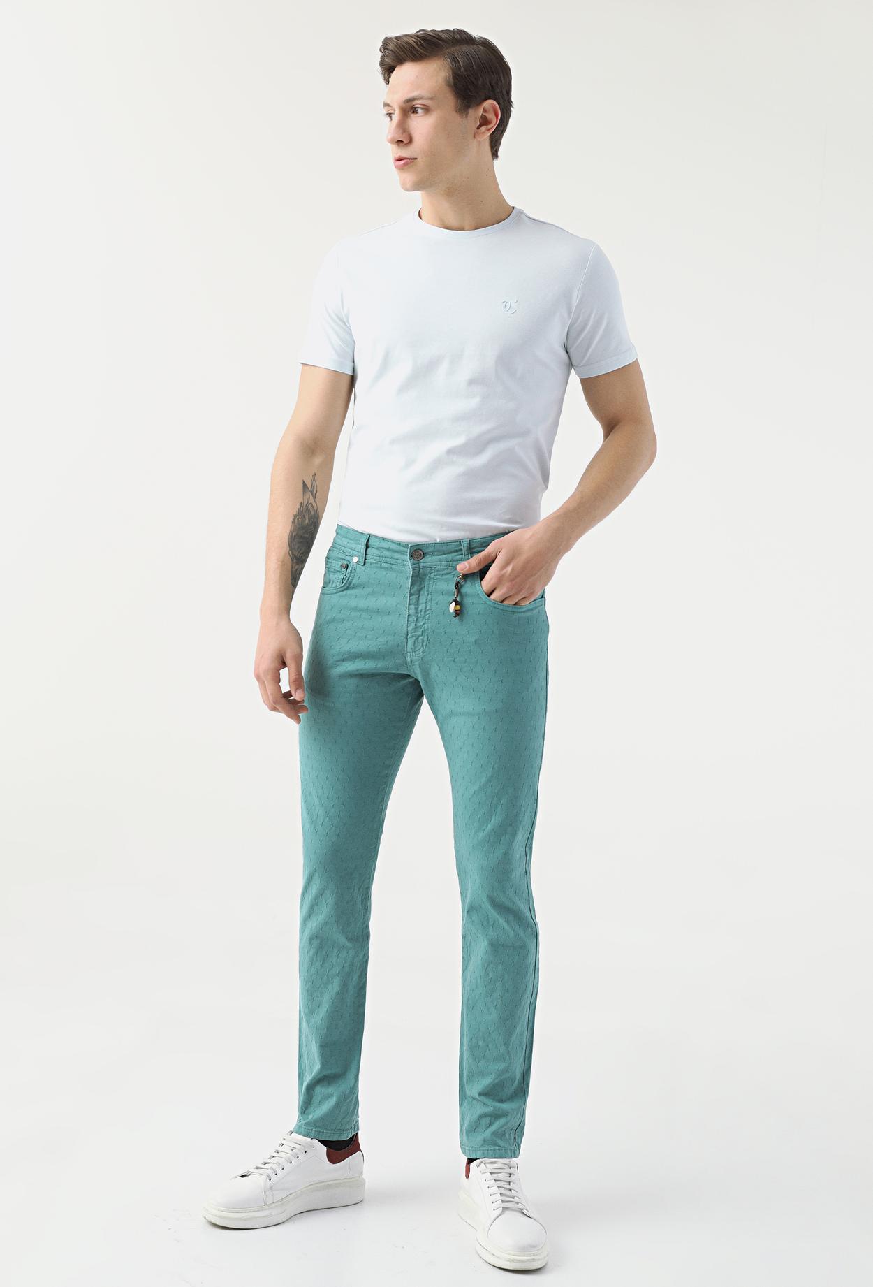 Ds Damat Turkuaz Chino Pantolon