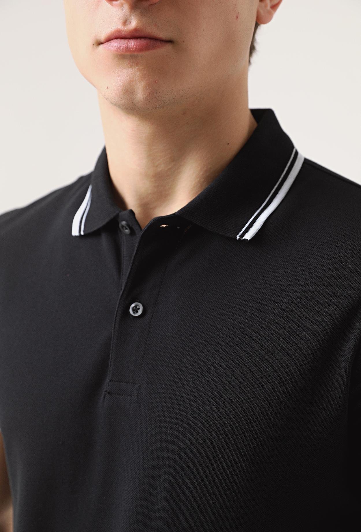 Twn Slim Fit Siyah Düz Örgü Pamuklu Logo Baskılı T-Shirt