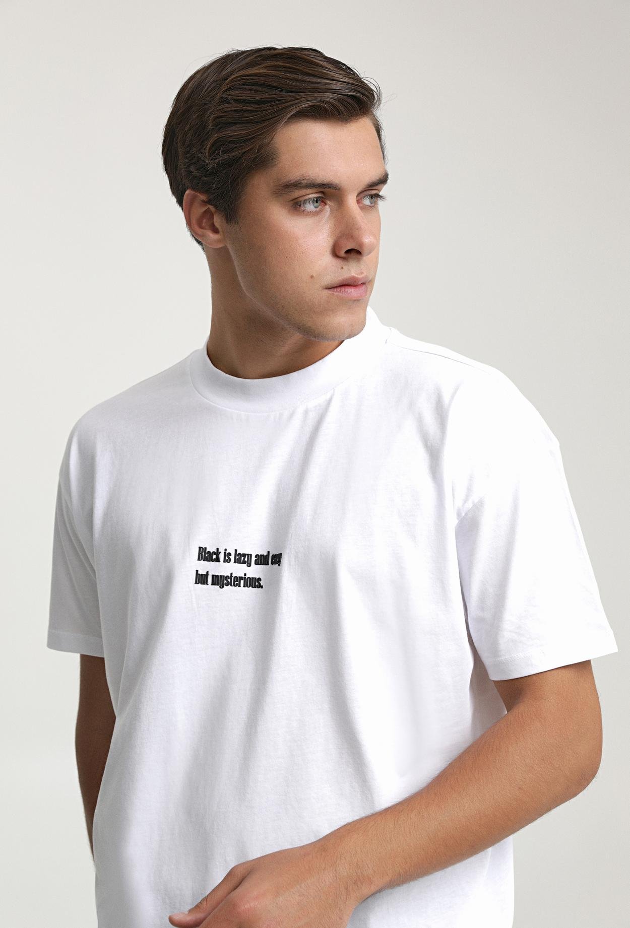 Twn Oversize Beyaz Baskılı %100 Pamuk T-Shirt