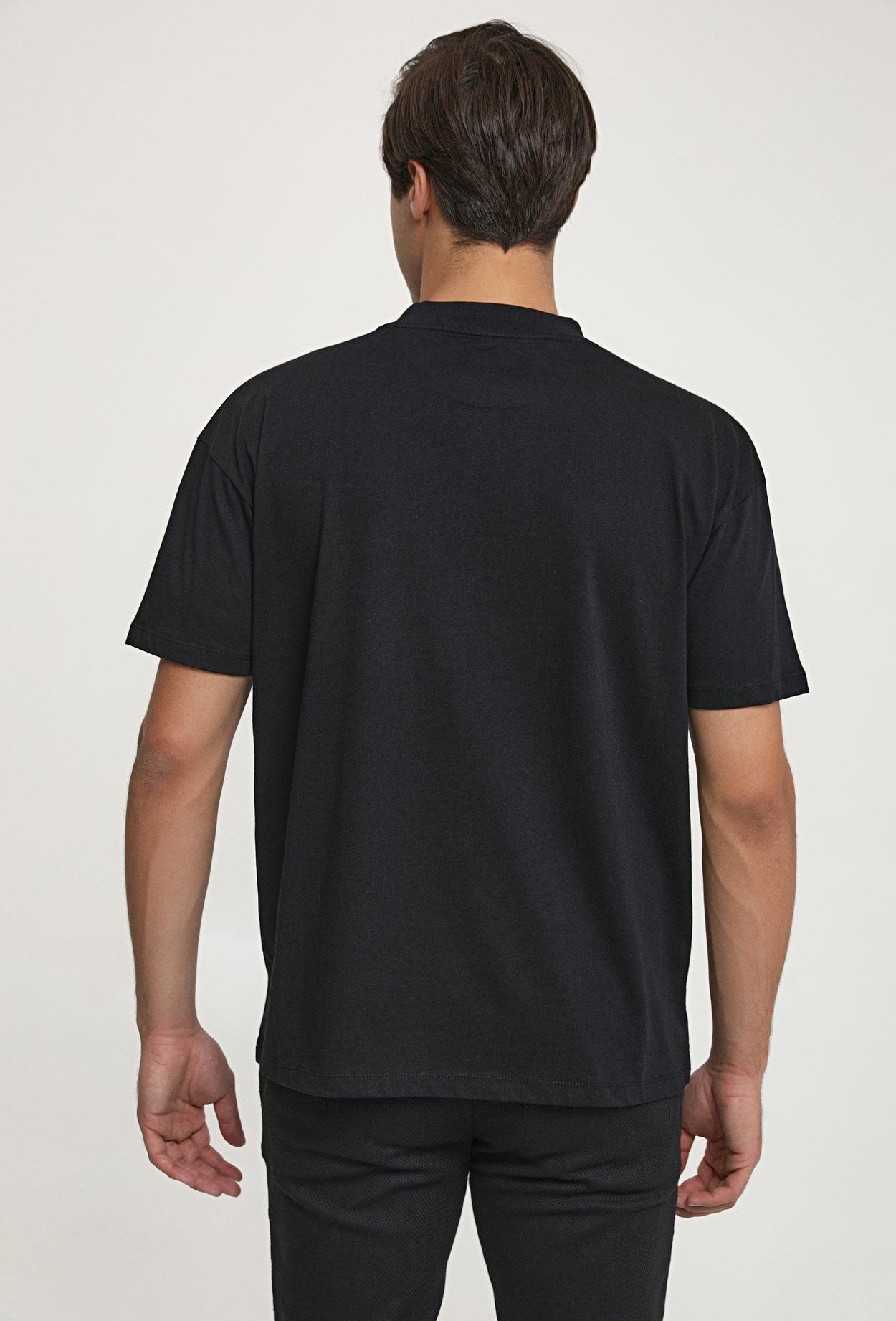 Twn Oversize Siyah Baskılı T-Shirt