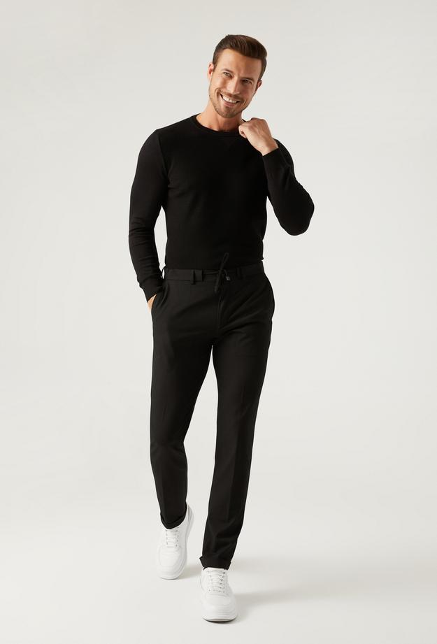 Twn Slim Fit Siyah Jogger Pantolon - 8683218153816 | Damat Tween