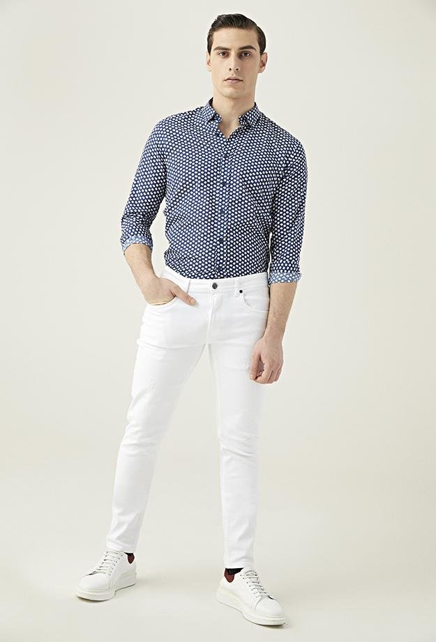Tween Super Slim Fit Beyaz Denim Pantolon - 8682365188740 | Damat Tween