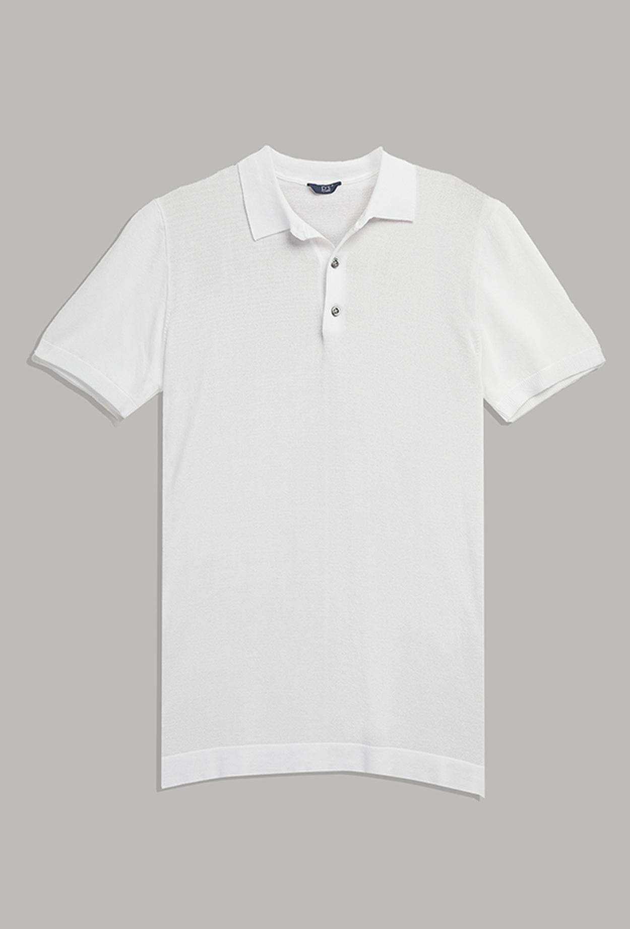 Ds Damat Slim Fit Beyaz Düz Örgü Rayon T-Shirt