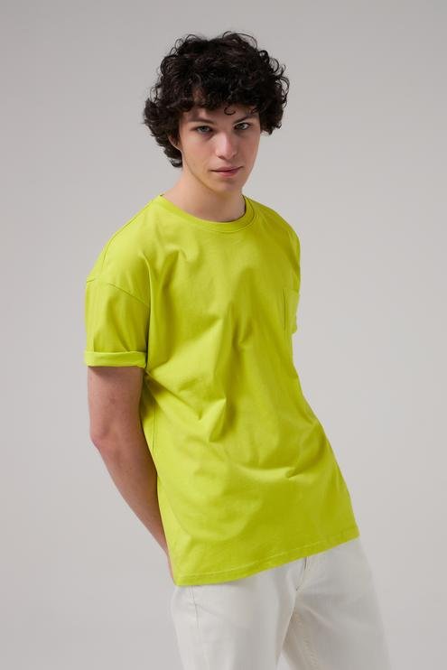 Tween Neon Yeşil %100 Pamuk T-Shirt - 8682365120429 | Damat Tween