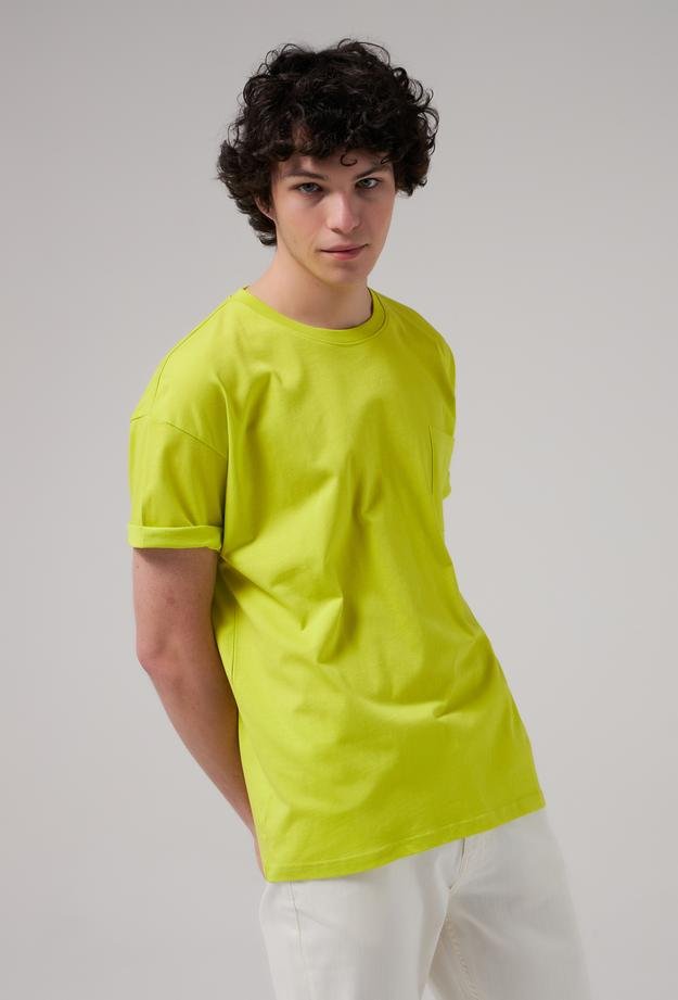 Tween Neon Yeşil %100 Pamuk T-Shirt - 8682365120412 | Damat Tween