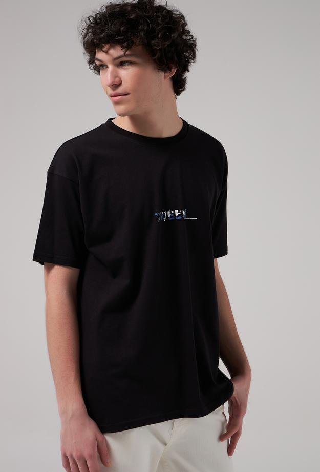 Tween Siyah %100 Pamuk T-Shirt - 8682365120962 | Damat Tween