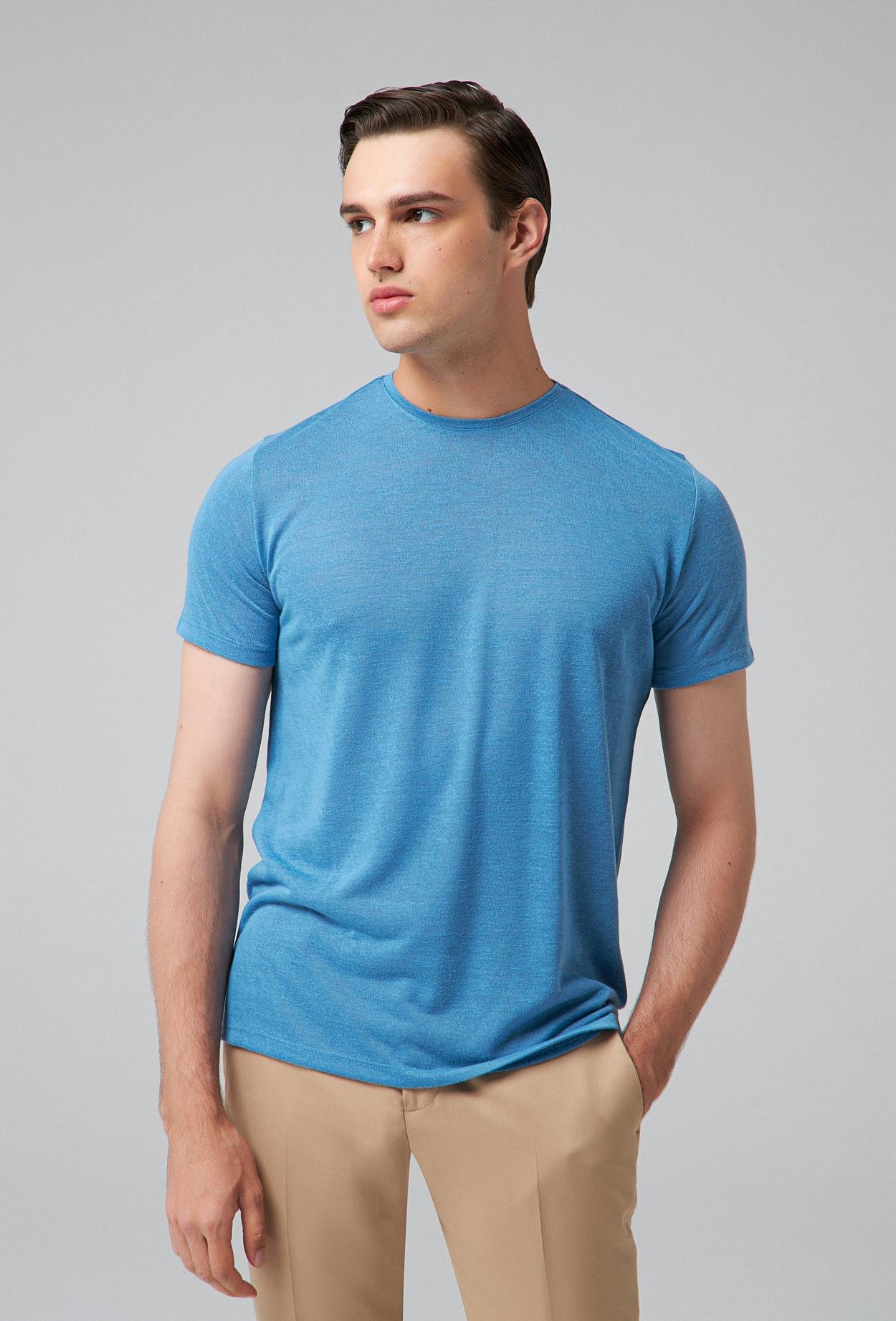 Twn Regular Fit Mavi T-Shirt