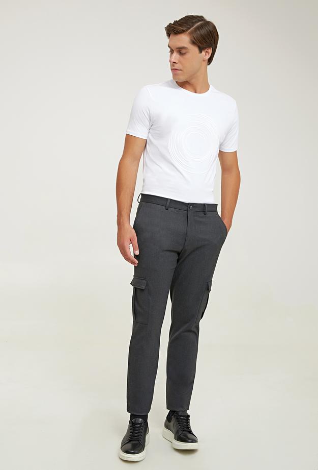 Tween Slim Fit Antrasit Düz Chino Pantolon - 8682365678104 | Damat Tween