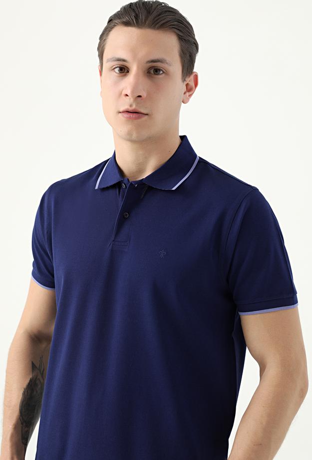 Damat Lacivert 60/2 Merserize T-Shirt - 8682364487592 | Damat Tween