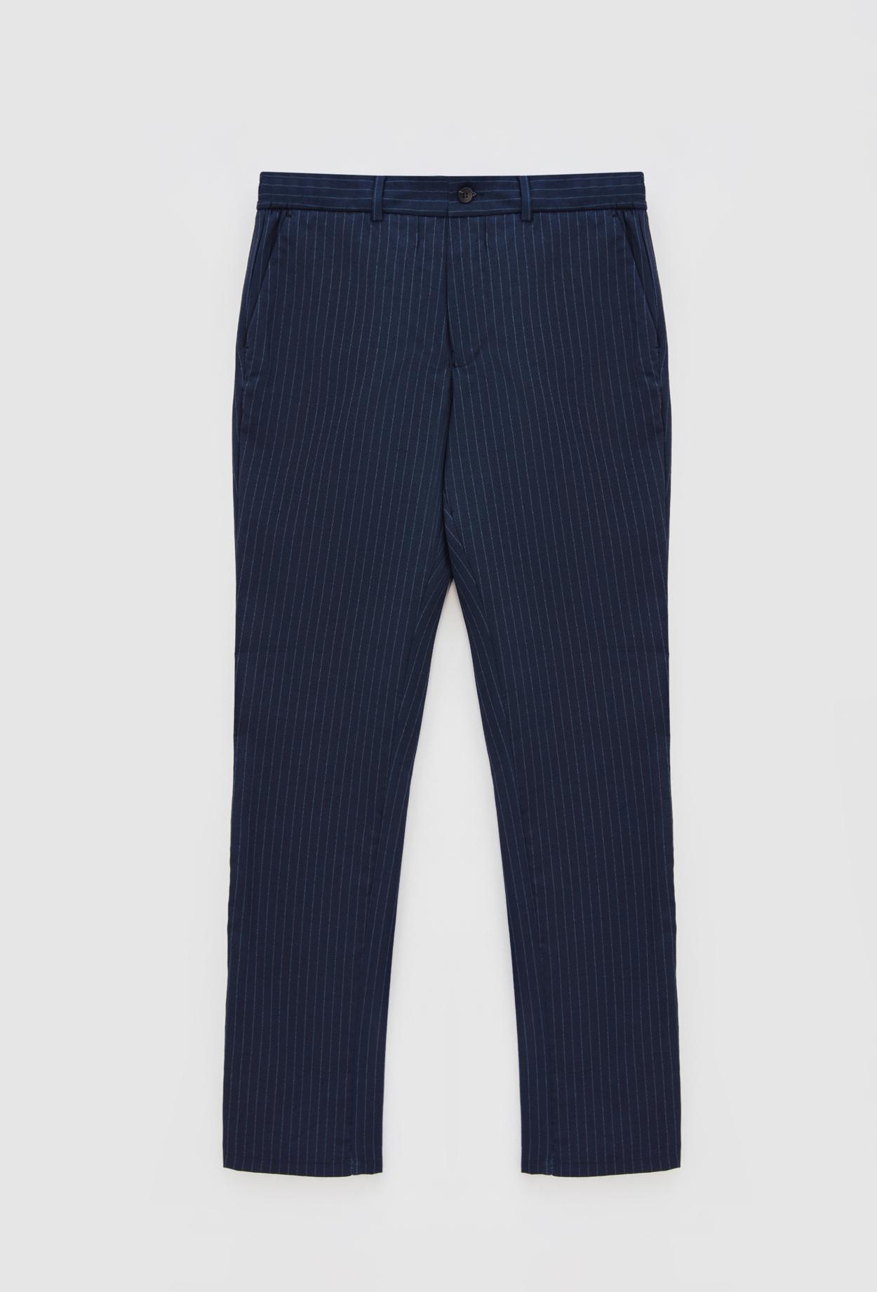 Ds Damat Slim Fit Lacivert Çizgi Baskılı Jogger Pantolon
