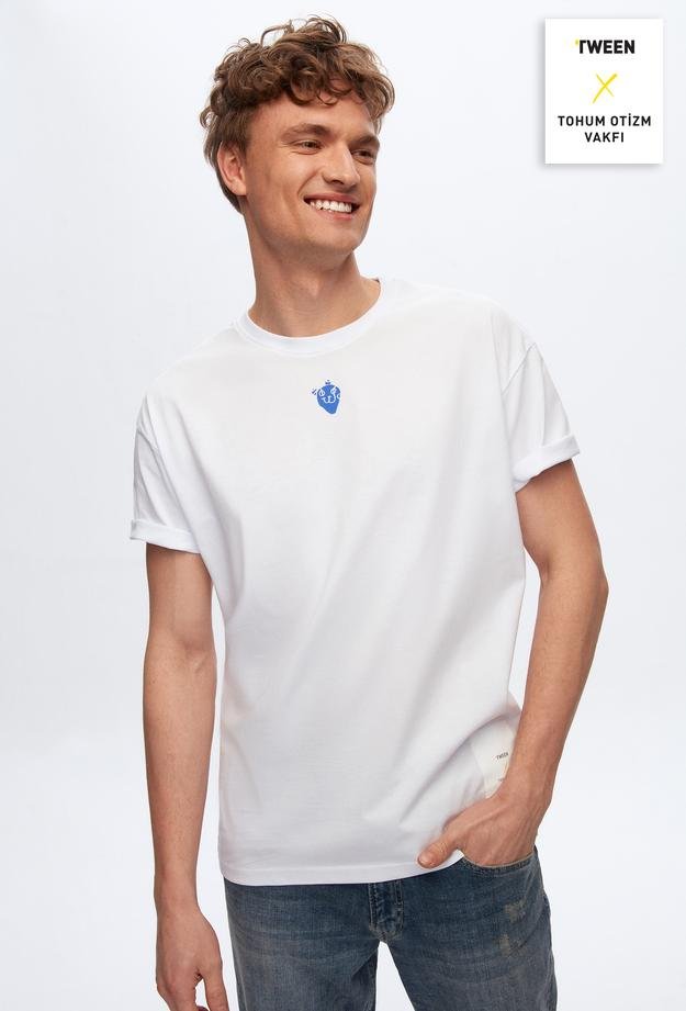 Tween Beyaz %100 Pamuk T-Shirt - 8683408007011 | Damat Tween
