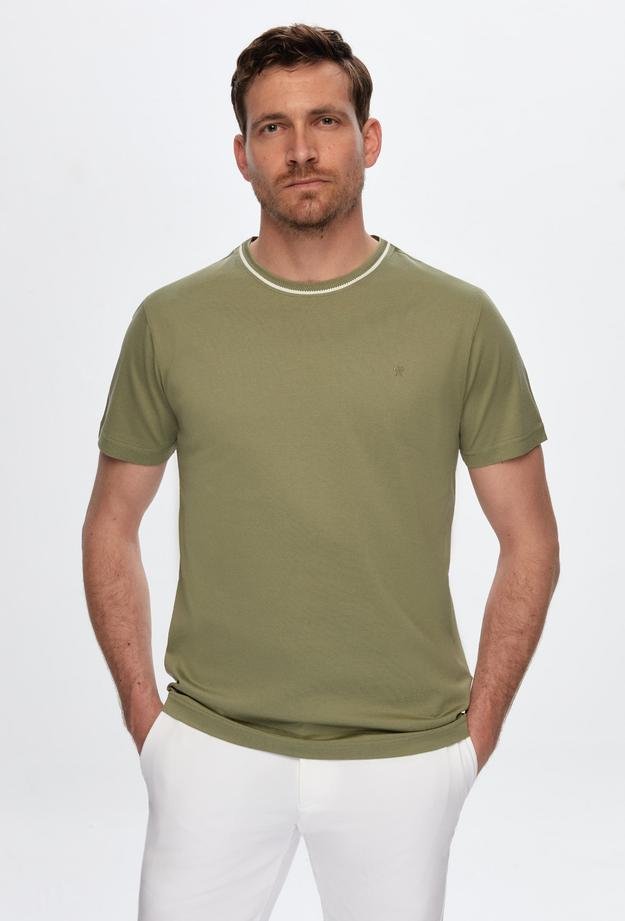 Damat Yeşil %100 Pamuk T-Shirt - 8682365967888 | Damat Tween