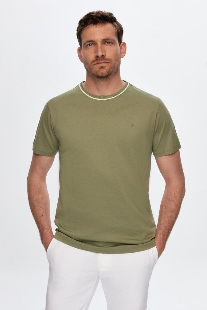 Damat Yeşil %100 Pamuk T-Shirt - 8682365967871 | Damat Tween