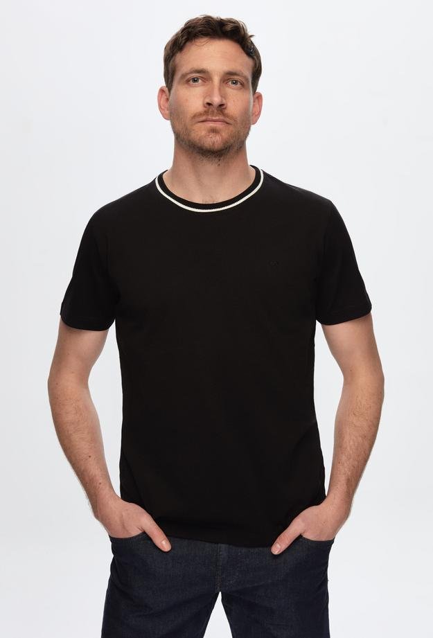 Damat Siyah %100 Pamuk T-Shirt - 8682365967635 | Damat Tween
