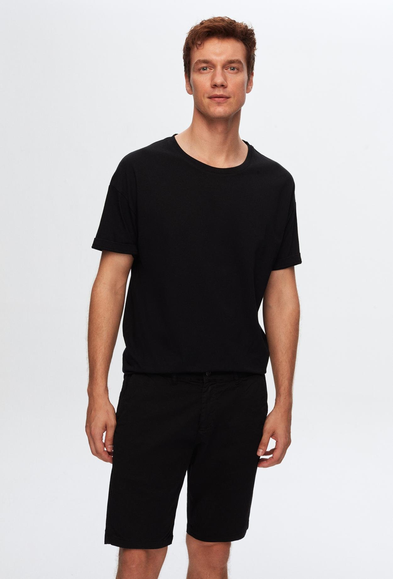 Ds Damat Oversize Siyah %100 Pamuk T-Shirt