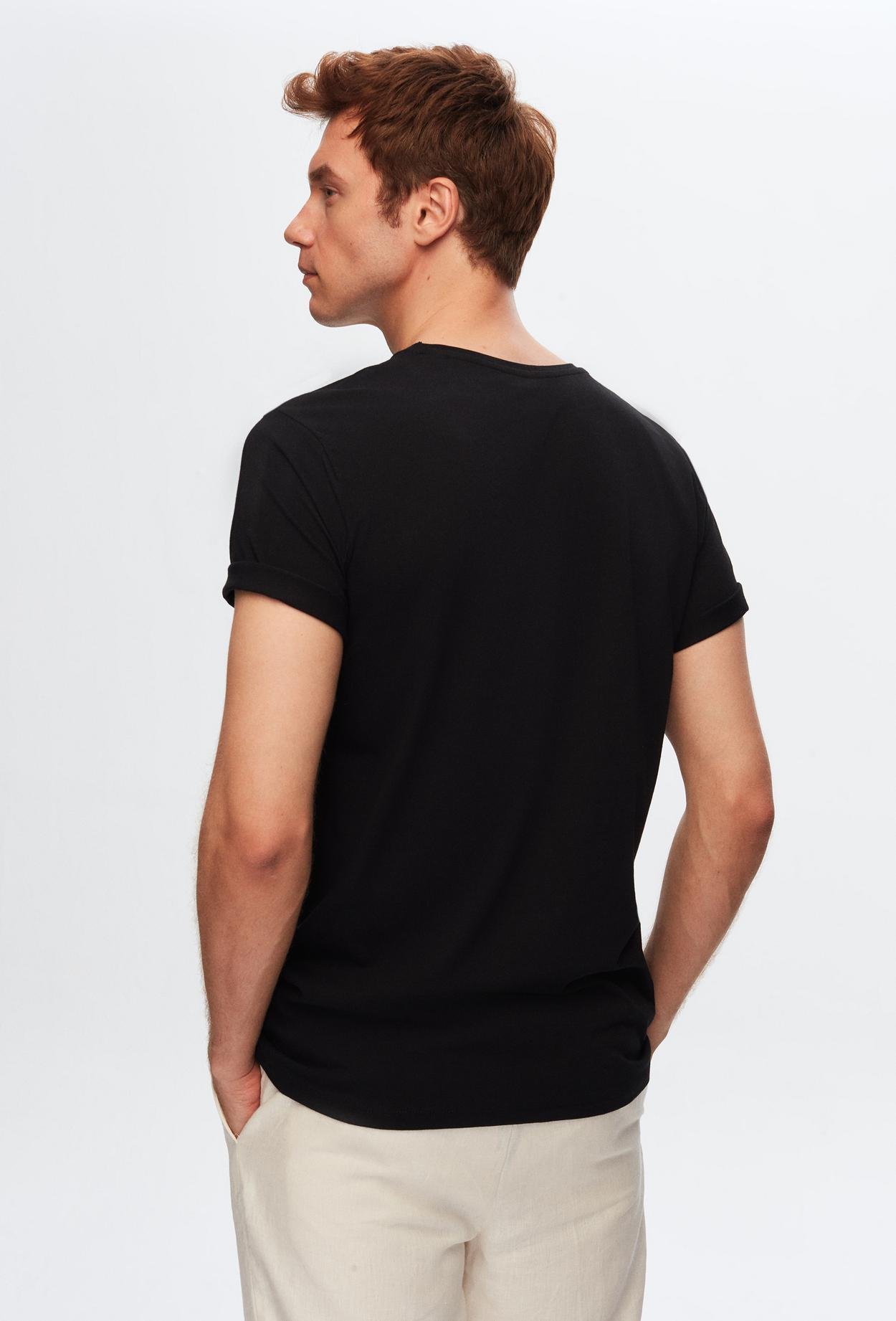 Ds Damat Siyah %100 Pamuk T-Shirt