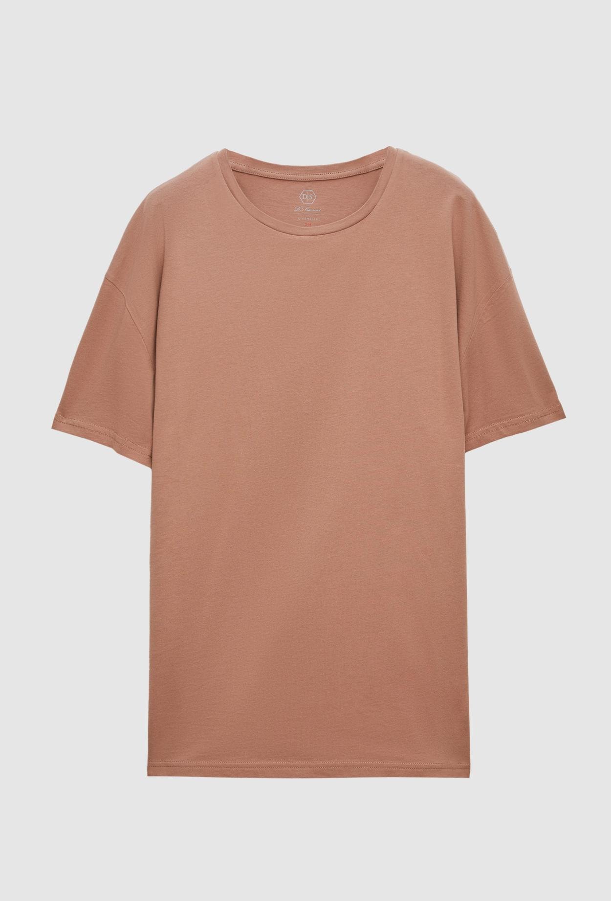 Ds Damat Oversize Vizon %100 Pamuk T-Shirt