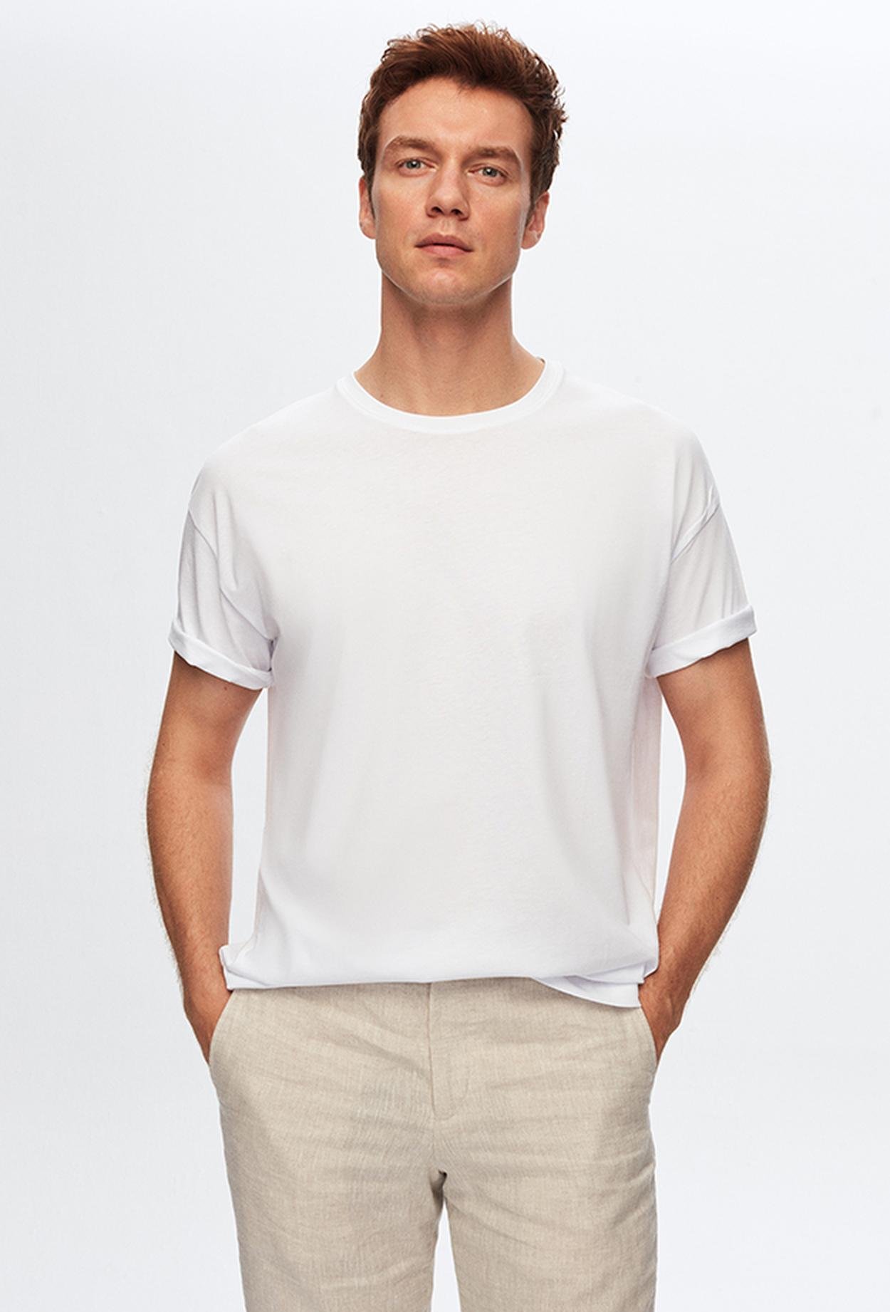 Ds Damat Regular Fit Hardal Tshirt-Oduncu Gömlek