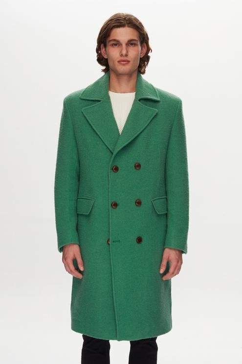 Tween Slim Fit Yeşil Palto - 8683408516018 | Damat Tween