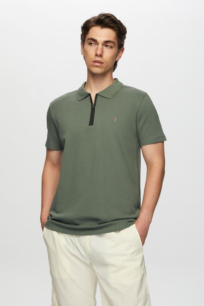 Tween Yeşil Pamuklu Likralı T-Shirt - 8683408785667 | Damat Tween