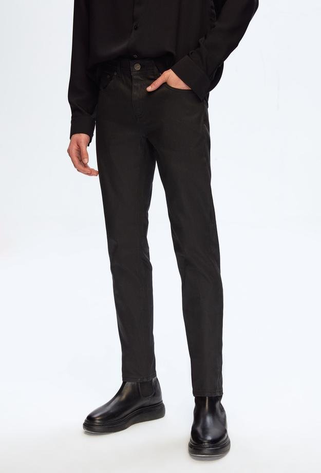 Tween Super Slim Fit Siyah Denim Pamuklu Likralı Denim Pantolon - 8683408095834 | Damat Tween
