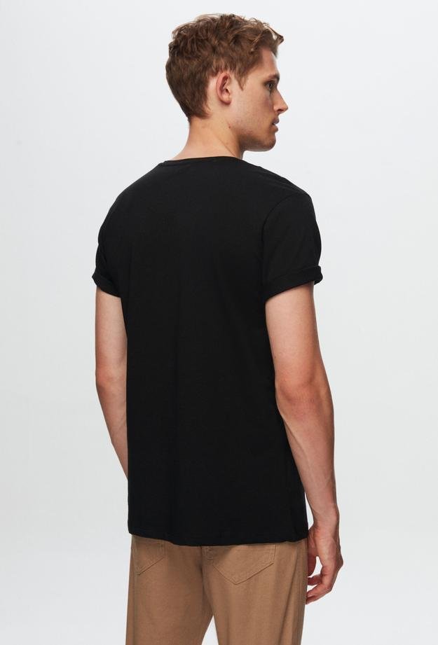 Ds Damat Slim Fit Siyah %100 Pamuk T-Shirt