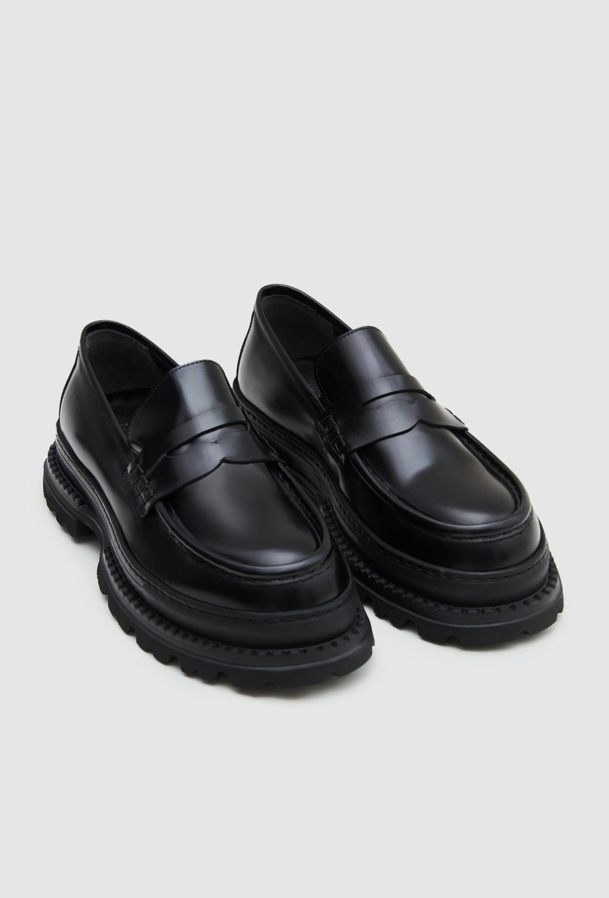 Twn Siyah Tırtıklı Tabanlı Loafer Ayakkabi